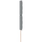  Naslon za glavu Lines dizajn svjetlosivi 160 cm tkanina | shoptok.hr