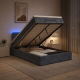  od pjene s madracem i LED-om Tamnosiva 120 x 200 cm | shoptok.hr