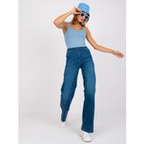 Fashion Hunters Blue top with a round neckline Noel | Shoptok.si