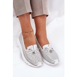 S. BARSKI Ladies Leather Cutout Loafers Made Of Natural Leather D&A | shoptok.hr