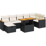 vidaXL 5-dijelna vrtna garnitura od poliratana s jastucima crna | shoptok.hr