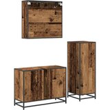  Set namještaja za kupaonicu 3 kom. Staro drvo 80 x 33 x 60 cm | shoptok.hr