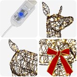  3D Božićni irvas LOVIISA 110 LED lampica Topla bijela | shoptok.hr