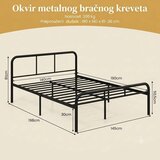  Domaro Metalni krevet 140x190cm sa uzglavljem | Eponuda.com
