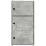  Regal za knjige boja betona 40x24x77 cm konstruirano drvo | shoptok.hr