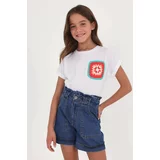 Mayoral Dječje traper kratke hlače boja: ljubičasta, glatki materijal