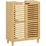 Omara pod umivalnikom bambus 60D x 30Š x 80V cm Naravni les, (5000279383)