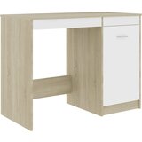  Radni stol bijeli i boja hrasta 100 x 50 x 76 cm od iverice | shoptok.hr