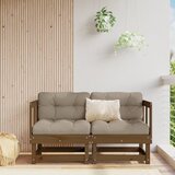 vidaXL Kutne sofe s jastucima 2 kom boja meda od masivne borovine | shoptok.hr