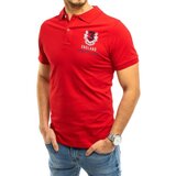 DStreet Koszulka polo z haftem czerwona | Shoptok.si