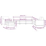 4-dijelni set sofa smeđi baršunasti | shoptok.hr