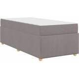  Krevetna konstrukcija Sivo-smeđa 100 x 200 cm tkanina | shoptok.hr