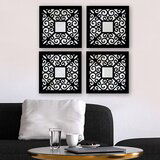 Wallity set ogledala SYH06833628, crni Cene