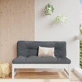 vidaXL Srednja vrtna sofa bijela 120 x 80 cm od masivne borovine Cijene