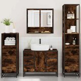  4-dijelni set kupaonskog namještaja boja hrasta drveni | shoptok.hr