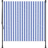  Vanjska roleta plavo-bijela 200 x 270 cm od tkanine i čelika | shoptok.hr