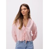 Reserved Bluza na vezanje - boja breskve Cijene