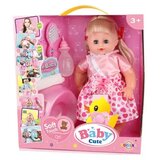 Magic Toys Lutka z lasmi v roza obleki z dodatki 35cm | Shoptok.si