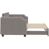  Izvlečna dnevna postelja temno taupe 80x200 cm blago, (20787833) | Shoptok.si