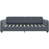  Dnevni ležaj bez madracem tamnosivi 90x190 cm baršunasti | shoptok.hr