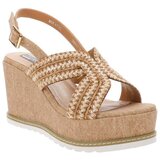 Queen Helena Sandali & Odprti čevlji ZM9927 Bež | Shoptok.si