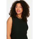 Trendyol Curve Black Crew Neck Sleeveless Knitted Dress | Shoptok.si
