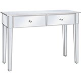 vidaXL Zrcalni konzolni stol od MDF-a i stakla 106,5 x 38 x 76,5 cm Cijene