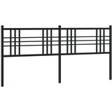  The Living Store Kovinsko posteljno vzglavje črno 193 cm - Vzglavje, (21500709) | Shoptok.si