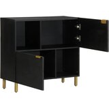 Maison Chic Komoda - Predalnik črn 80x33x75 cm inženirski les, (21716045) Cene