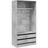  Ormar siva boja betona 100 x 50 x 200 cm od konstruiranog drva | Eponuda.com