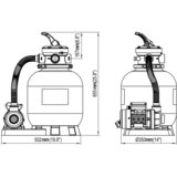  Crpke s pješčanim filtrom 2 kom 600 W 17 000 L/h | shoptok.hr