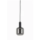 siva stropna svetilka s steklenim senčnikom ø 21 cm lekar - light & living