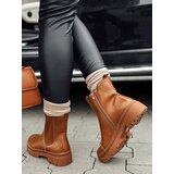 DStreet Botki damskie MONDERICO kamelowe | Shoptok.si