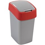 Curver Koš za smeti Pacific Flip (10 L, siva/rdeča) | Shoptok.si