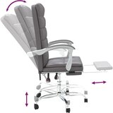  Uredski naslonjač od umjetne kože sivi | Eponuda.com