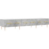 TV ormarić boja betona 150 x 36 x 30 cm od konstruiranog drva | shoptok.hr
