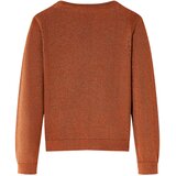  Dječji kardigan pleteni boja konjaka 128 | shoptok.hr