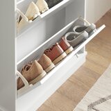 SoBuy ozka omara za čevlje v predsobi v beli barvi v stilu minimalizma, (20814963) | Shoptok.si