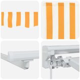  Ročno senčilo s LED-ji Rumena in Bela 3,5 x 2 m, (5000205562) | Shoptok.si