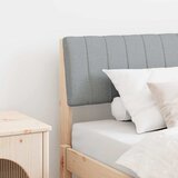 vidaXL Tapecirani uzglavlje Svijetlo siva 75 cm Čvrsto borovo drvo | shoptok.hr