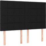  Okvir za krevet s uzglavljem crni 140x190 cm od tkanine | shoptok.hr