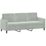  3-dijelni set sofa s jastucima svjetlosivi baršunasti | shoptok.hr
