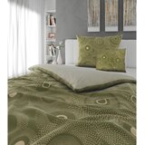 Esposa OBOJESTRANSKA POSTELJNINA 140/200 cm saten olivno zelena | Shoptok.si