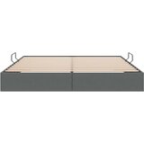  Krevet s od storage s madracem Tamno siva 193 x 203 cm tkanina | shoptok.hr