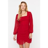 Trendyol Claret Red Square Collar Dress | ePonuda.com