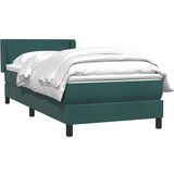 Box spring postelja z vzmetnico temno zelena 80x220 cm žamet, (21792442) | Shoptok.si