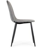 Modern Home Set od 4 baršunaste stolice za blagovaonicu i dnevni boravak - sive | shoptok.hr