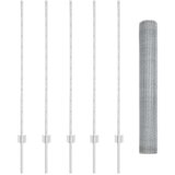  ograjni stebri 10 kosov U-kanal 120 cm pocinkano jeklo, šesterokotna ograja 1,2x10 m pocinkano jeklo | Shoptok.si
