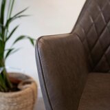 MID.YOU SET STOLOV, kovina, tekstil rjavosiva | Shoptok.si