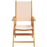  7-dijelni vrtni blagovaonski set bež od tkanine i drva | shoptok.hr